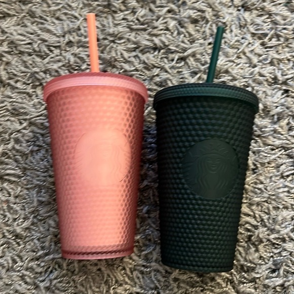Starbucks Other - Starbucks Jewel Tumbler Lot 16 oz Cups and Straws
